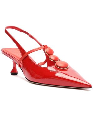 Vicenza Servia Patent Sling-Back - Red