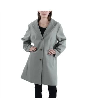 Laundry by Shelli Segal Lightweight Midi Walker Coat - Gray