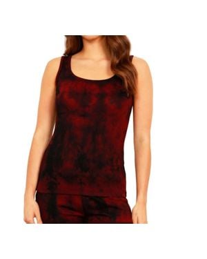 French Kyss Marble Wash Tank - Red