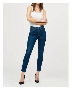 3x1 Kyla Kaia High Rise Skinny Crop Stretch Jeans - Blue