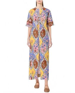 Borgo De Nor Calista Linen Dress - White