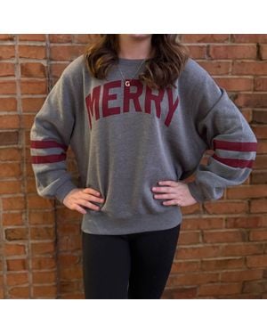 Chaser Brand Merry Sweatshirt - Gray