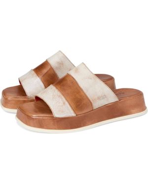 Bed Stu Vext Leather Banded Slide Sandals - Brown