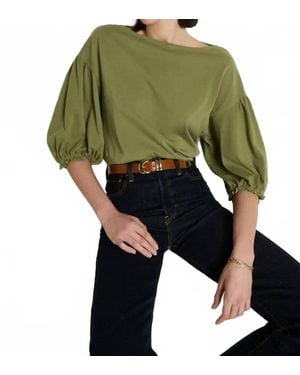 Nation Ltd Sandra Boatneck Top - Green