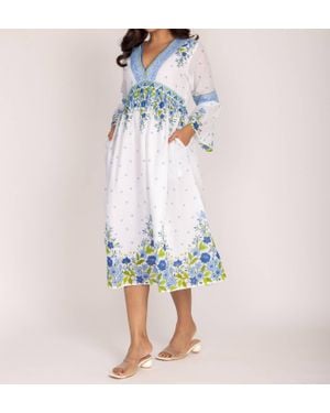 IslaPayal Capri Midi Dress - Blue