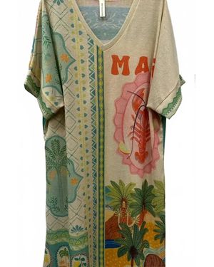 Lowie Visar Sardines Lurex Dress - Green