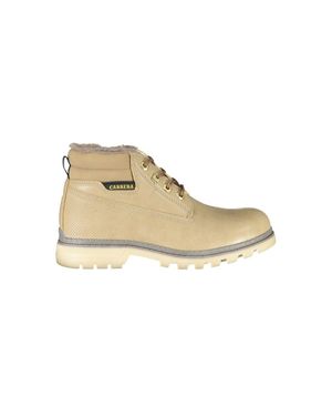 Carrera Lace-Up Boots With Contrast Details - Natural
