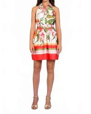 Lavender Brown Rayna Mini Dress - Red