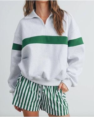 Buttermelon Sideline Half Zip Sweatshirt - Green