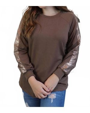Grace + Emma Gracey Top - Brown
