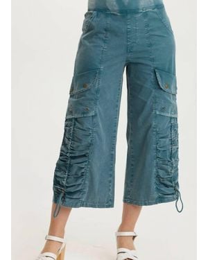 XCVI Distressed Muldoon Crop Pant - Blue
