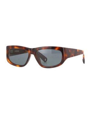 Jacquemus Sunglasses Square Full Rim, Shiny Frame And Lens Jac/2C1 - Brown