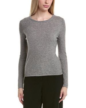 Bruno Magli Classic Crewneck Wool & Cashmere-Blend Sweater - Gray