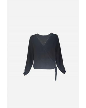 Colorush Kali Ballet Wrap Sweater - Blue