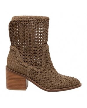Kelsi Dagger Brooklyn Emery Armadillo Crochet Booties - Brown