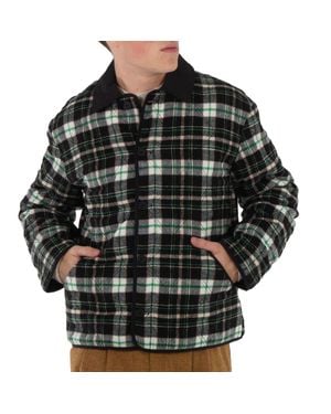 Holzweiler Mix Gomezi Check Combat Jacket - Black