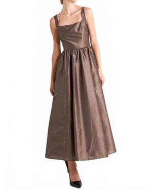 FREEMARKET Lindsey Sleeveless A-Line Dress - Brown