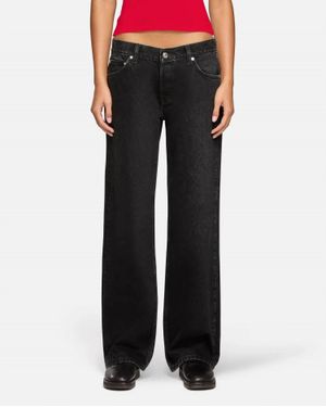 EB DENIM Low Rise Baggy Jeans - Black
