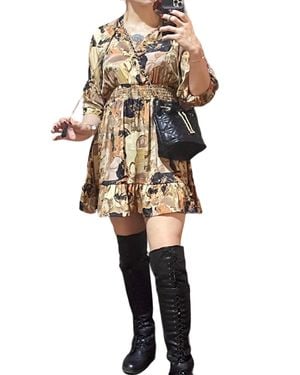 PAANI Short Empire Dress - Multicolor