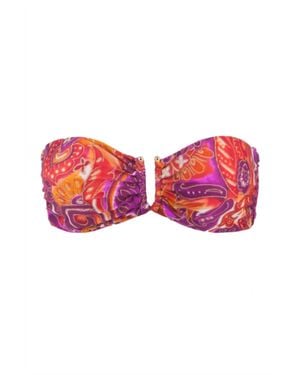 Tiger Lilly Collection Moroccan Dream Bandeau Bikini Top - Red