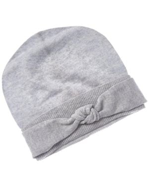 Brodie Cashmere Bow Tie Cashmere Hat - Gray