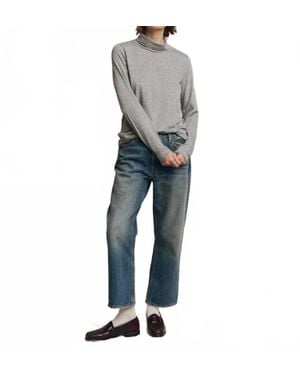 The Great Turtleneck Long Sleeve Knit Tee - Blue