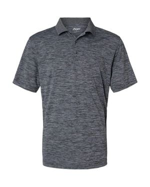 Paragon Dakota Striated Heather Polo - Gray