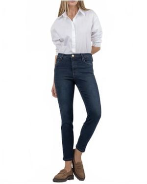 Kut From The Kloth Charlize High Rise Cigarette Leg Jeans - Blue