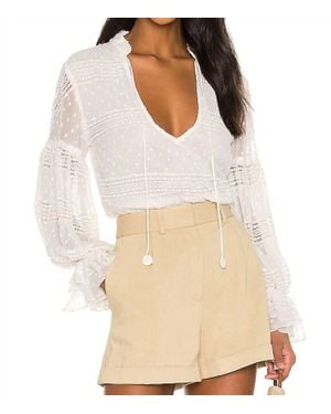 Rococo Sand Seliene Top - White