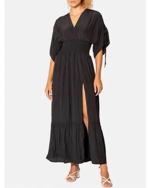 Lavender Brown Davina Dress - Black