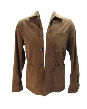 Alan Paine Congleton Cord Shacket - Brown