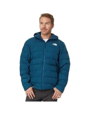 The North Face Aconcagua 3 Puffer Jacket Hooded Long Sleeve Kfc580 - Blue