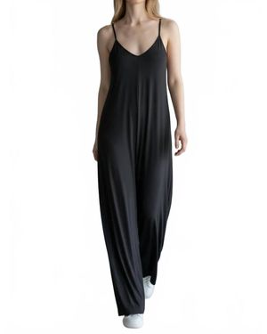 Mystree Cami Baggy Jumpsuit - Black