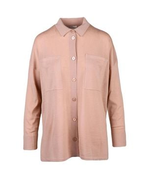 Kangra Knit Polo With Classic Collar - Pink