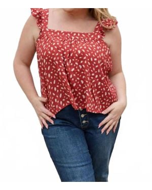 BE Stage Woven Top - Red