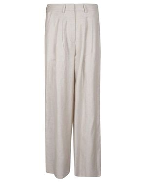 PT Torino Frankie High Waist Wide Leg Pants - White