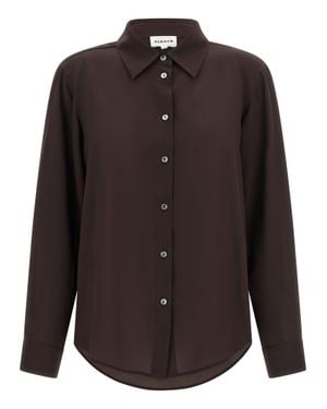 P.A.R.O.S.H. P. A.R. O.S. H. Silk Blouse - Black