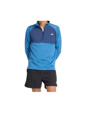New Balance Heat Grid 1/2 Zip Jacket - Blue