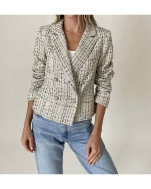 Six Fifty Katy Tweed Blazer - Gray