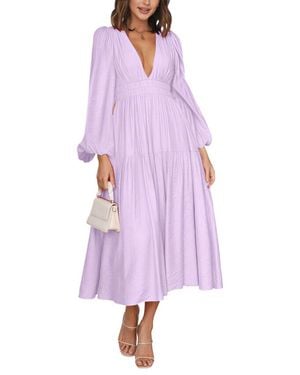 LEON GORI Midi Dress - Purple