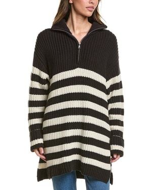 Ichi Barisa Oversized Top - Black