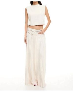 Lioness Field Of Dreams Maxi Skirt - White