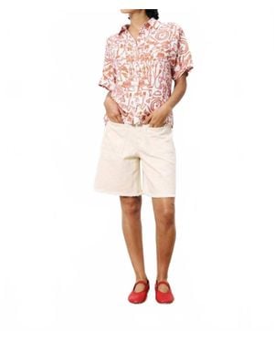 FRNCH Aphelie Table Button Down Shirt - Pink