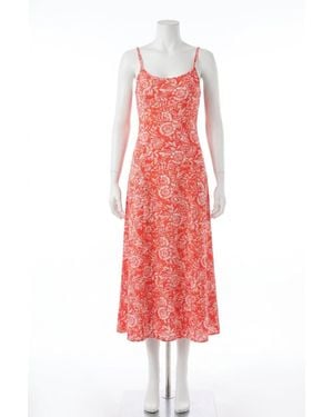 Z Supply Charisma Ona Floral Midi Dress - Red
