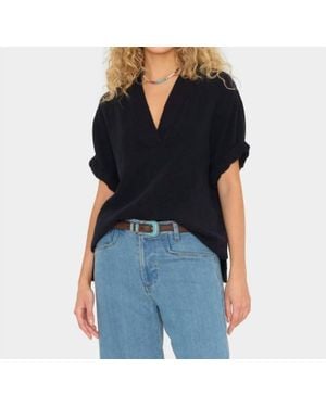 Xirena Avery V-Neck Top - Black