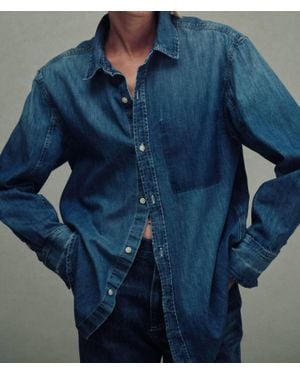 AMO Denim Ruth Oversized Shirt - Blue