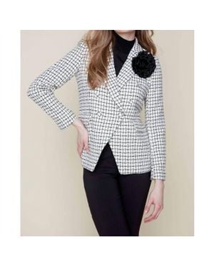 Renuar Classic Double-Breasted Blazer - Black