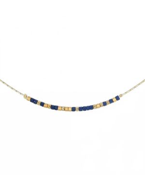 Dot & Dash Design Daughter Morse Code Necklace - Metallic
