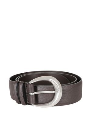 Orciani Classica Soft Classic Soft Calf Leather Belt - Gray