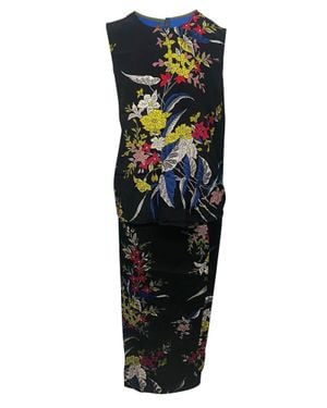 Diane von Furstenberg Floral Set - Black